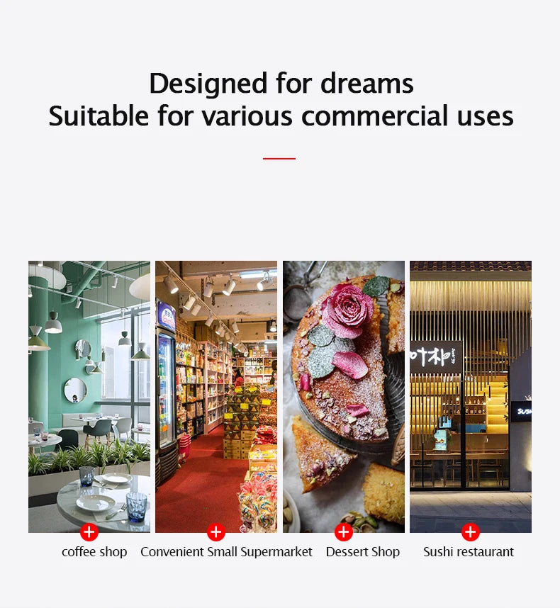 25KG Ice Maker Electric Commercial Ice Cube Maker Small Household Multifunctional Bottled Water Automatic English Panel