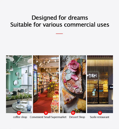 25KG Ice Maker Electric Commercial Ice Cube Maker Small Household Multifunctional Bottled Water Automatic English Panel