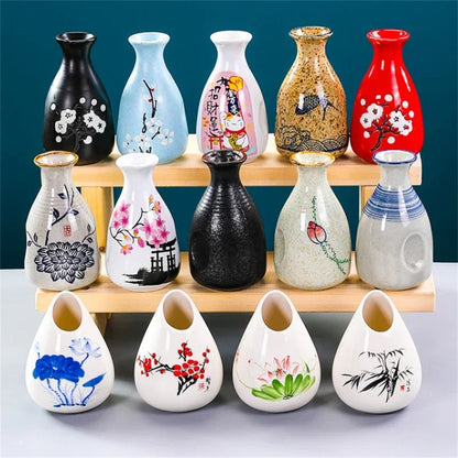 Sushi shop Sashimi Plate Decoration Ceramic small Bottle Dry Ice japanese kitchen tableware Restaurant Toothpick Holder Storage