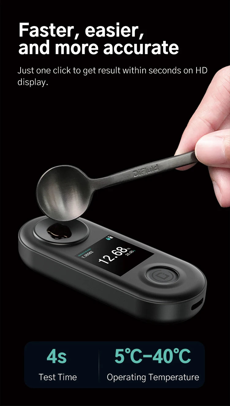 DiFluid Coffee Electronic Scale Espresso Scale Coffee Bean Weighing Timer High Quality Kitchen Scale Accurate To 0.1g