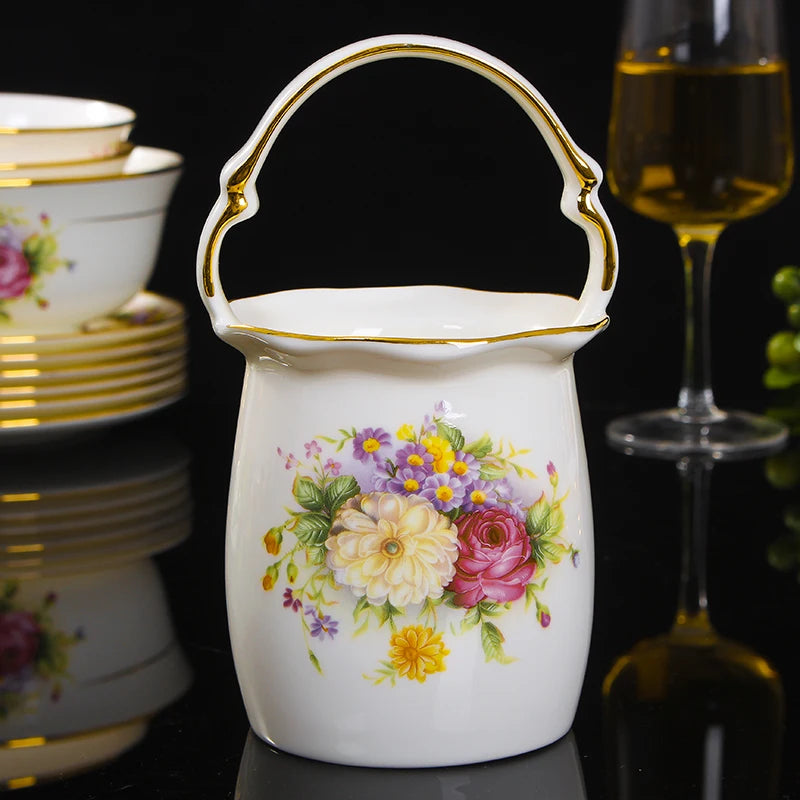 Jingdezhen Ceramics Bone China Tableware Dishes Bowls Soup Spoon Western Steak Plate Free Matching DIY Tableware 1pieces