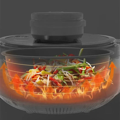 Joyoung Cooking Machine Robot Electric Frying Pan Smoke free precise Temperature Control Intelligent Automatic Cooker CJ-A9 Gray