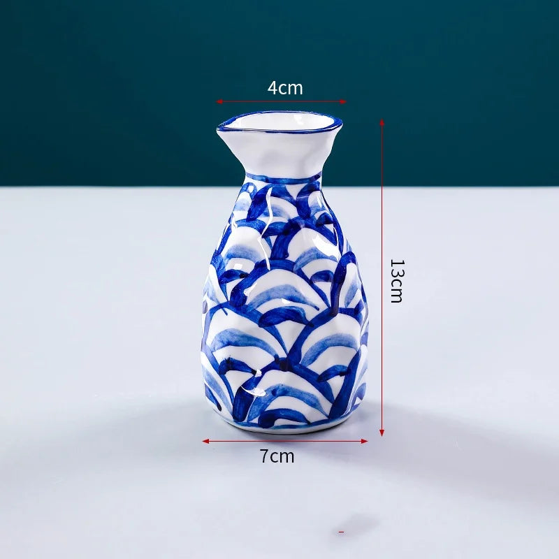 Sushi shop Sashimi Plate Decoration Ceramic small Bottle Dry Ice japanese kitchen tableware Restaurant Toothpick Holder Storage