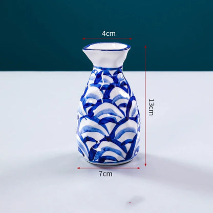 Sushi shop Sashimi Plate Decoration Ceramic small Bottle Dry Ice japanese kitchen tableware Restaurant Toothpick Holder Storage