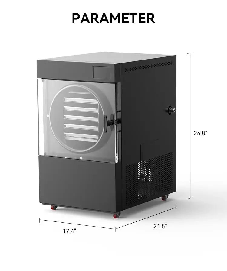 Small Food Freeze Dryer – Mini Vacuum Lyophilizer with Industrial-Grade Freeze Drying Technology for Food Preservation