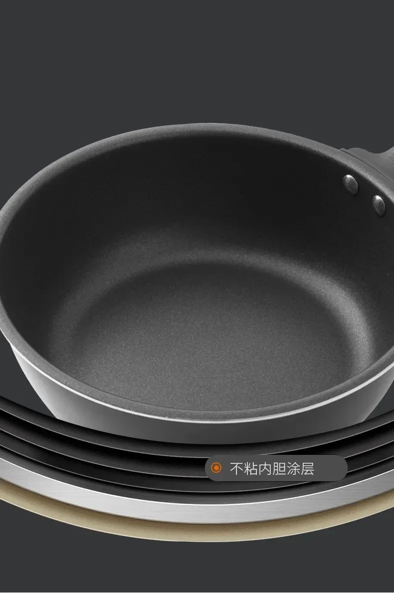 Joyoung Cooking Machine Robot Electric Frying Pan Smoke free precise Temperature Control Intelligent Automatic Cooker CJ-A9 Gray