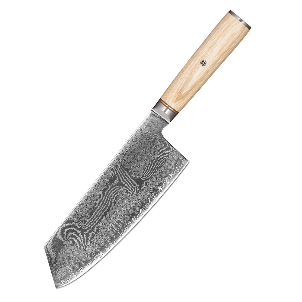 Extra Sharpness Blade Damascus Steel Powder Core S35VN 62-64 Hardness Kitchen Chef Knife