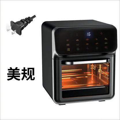 15L Visual Window Air Fryer Oven – Large-Capacity Smart Air Fryer for Home Kitchen (110V/220V)