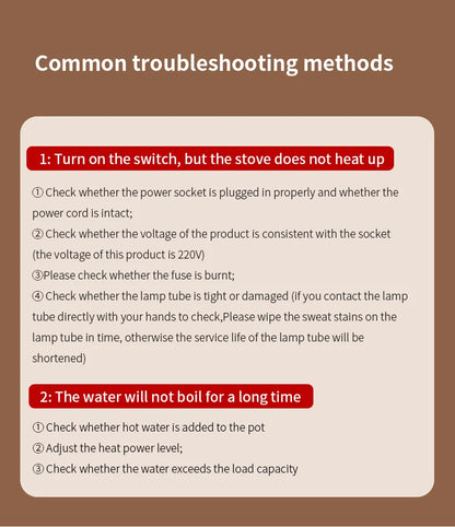 BINCOO 220V 400W Siphon Pot Convection Oven Coffee Heater Electric Stove Halogen Light Wave Infrared Heating 750° Heat Resistant