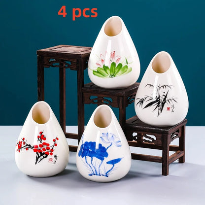 Sushi shop Sashimi Plate Decoration Ceramic small Bottle Dry Ice japanese kitchen tableware Restaurant Toothpick Holder Storage