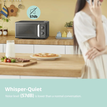 700W White 19L 5-level Power Kitchen Manual Microwave Oven InverTech and Quick Defrost Function, 5 Cooking Power Levels