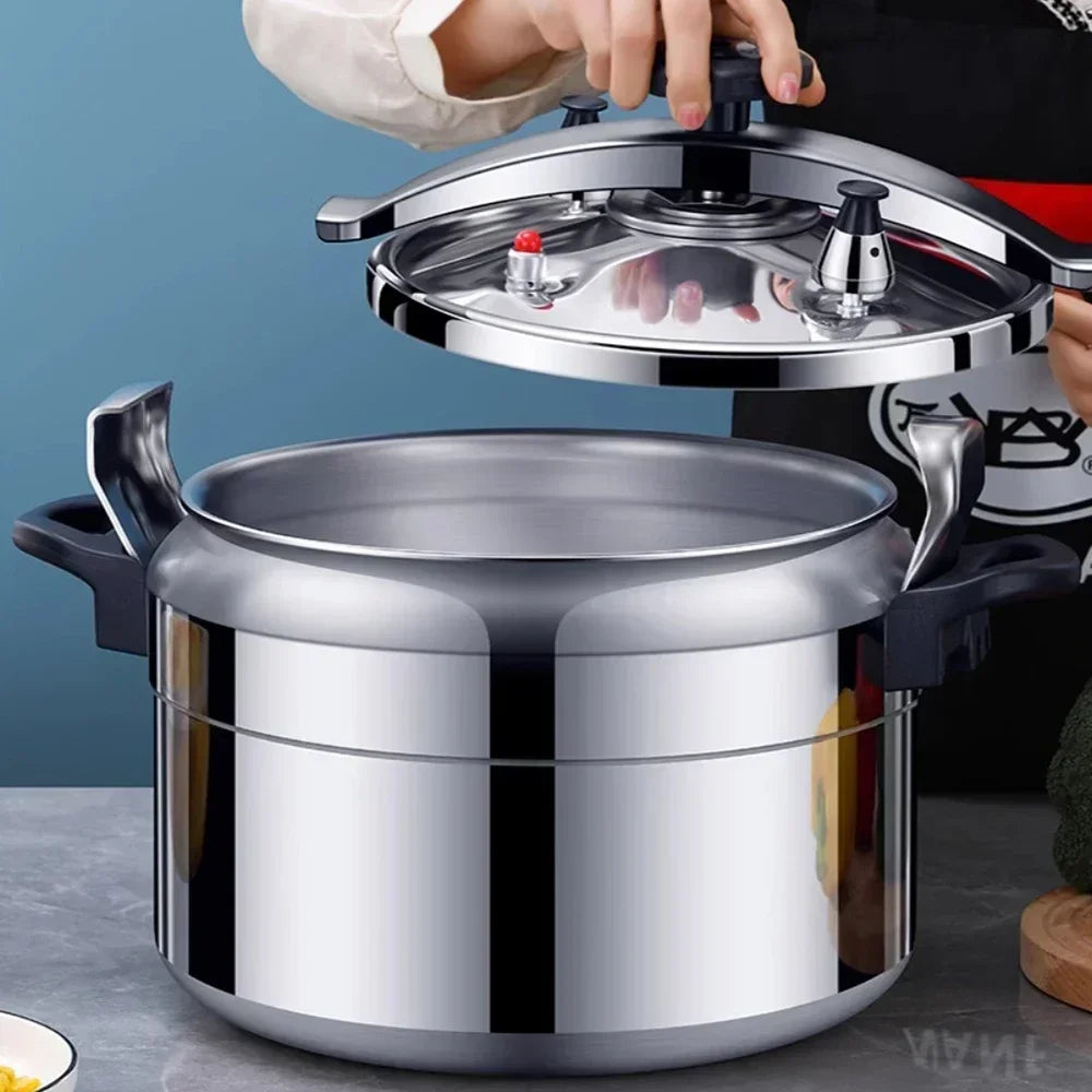 50L Commercial Pressure Cooker Thickened Large Capacity Gas Induction Cooker Universal Explosion-proof Household Pressure Cooker