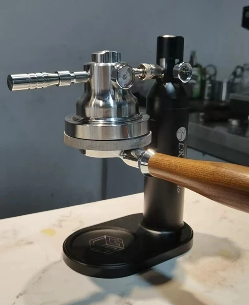 ITOP Pneumatic Coffee Machine Portable Manual Home Outdoor Air Pump Air Pressure Extraction Espresso Semi-automatic Coffee Maker