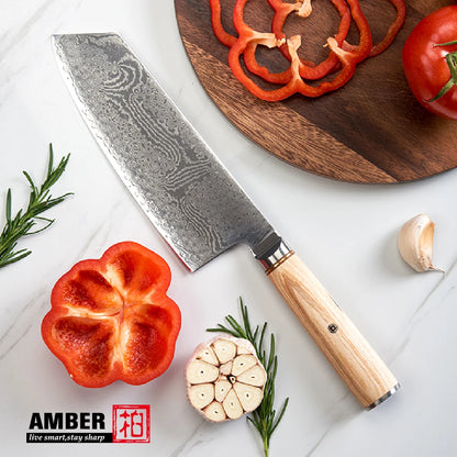 Extra Sharpness Blade Damascus Steel Powder Core S35VN 62-64 Hardness Kitchen Chef Knife