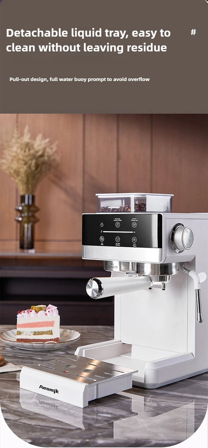 Hot and Cold Dual Extraction and Grinding Italian Coffee Machine Portable Automatic Home Smart Coffee Machine Coffee Grinder