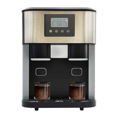 3-in-1 Tabletop Ice Maker – Crushed Ice & Ice Cubes with Auto-Clean, Stainless Steel