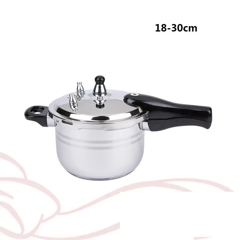 Stainless Steel Pressure Cooker – 16–30cm Stove-Top Stew Pot for Induction & Gas Cookers