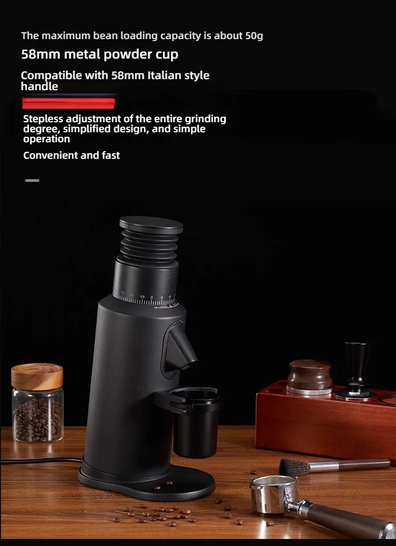 LX T64 Variable Speed Coffee Bean Grinder Machine 64mm Flat Burr Espresso Coffee Grinder Single Dose Grinder Miller