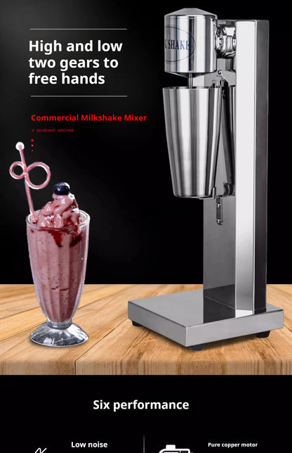 OneHappy Stainless Steel Milkshake Machine – Commercial Pearl Milk Tea & Milk Frothing Blender for Restaurants & Cafés