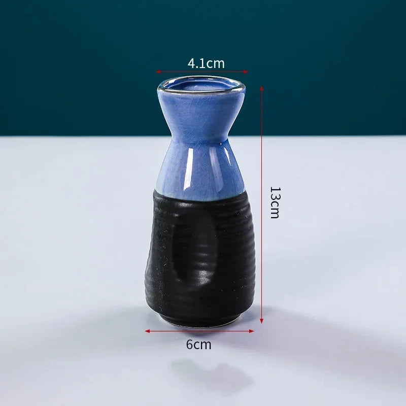 Sushi shop Sashimi Plate Decoration Ceramic small Bottle Dry Ice japanese kitchen tableware Restaurant Toothpick Holder Storage