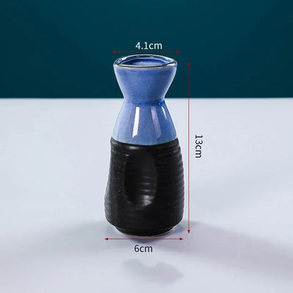 Sushi shop Sashimi Plate Decoration Ceramic small Bottle Dry Ice japanese kitchen tableware Restaurant Toothpick Holder Storage