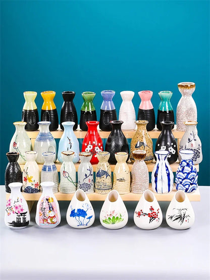 Sushi shop Sashimi Plate Decoration Ceramic small Bottle Dry Ice japanese kitchen tableware Restaurant Toothpick Holder Storage