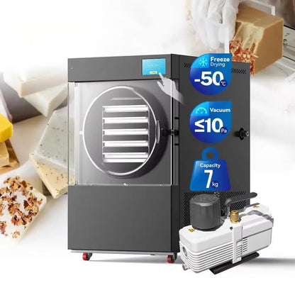 Small Food Freeze Dryer – Mini Vacuum Lyophilizer with Industrial-Grade Freeze Drying Technology for Food Preservation