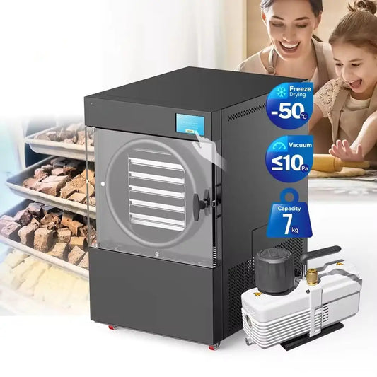 Small Food Freeze Dryer – Mini Vacuum Lyophilizer with Industrial-Grade Freeze Drying Technology for Food Preservation
