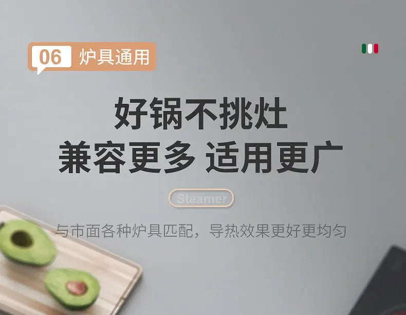 316 stainless steel steamer household food grade thickened soup pot steamed steamed buns four-layer induction cooker universal