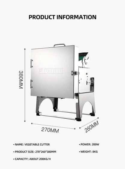Commercial Food Chopper Green Onion Cutting Machine Pepper Slicer Kchenny Wielofunkcyjny