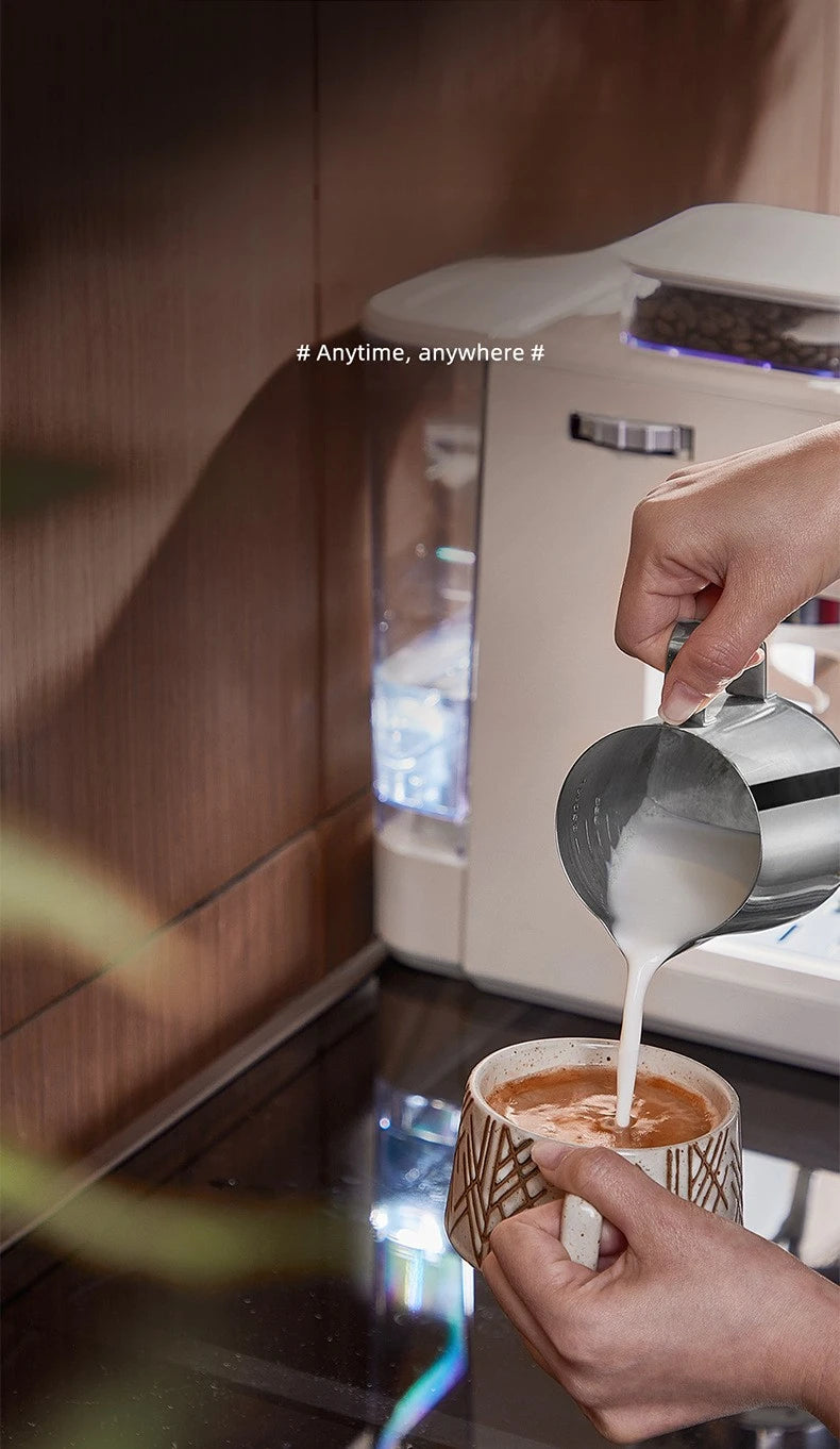 Hot and Cold Dual Extraction and Grinding Italian Coffee Machine Portable Automatic Home Smart Coffee Machine Coffee Grinder