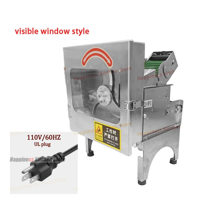 Commercial Vegetable Cutter Stainless Steel Multifunctional Fruit Slicer With Pure Copper Motor 200kg/h Restaurant Equipment