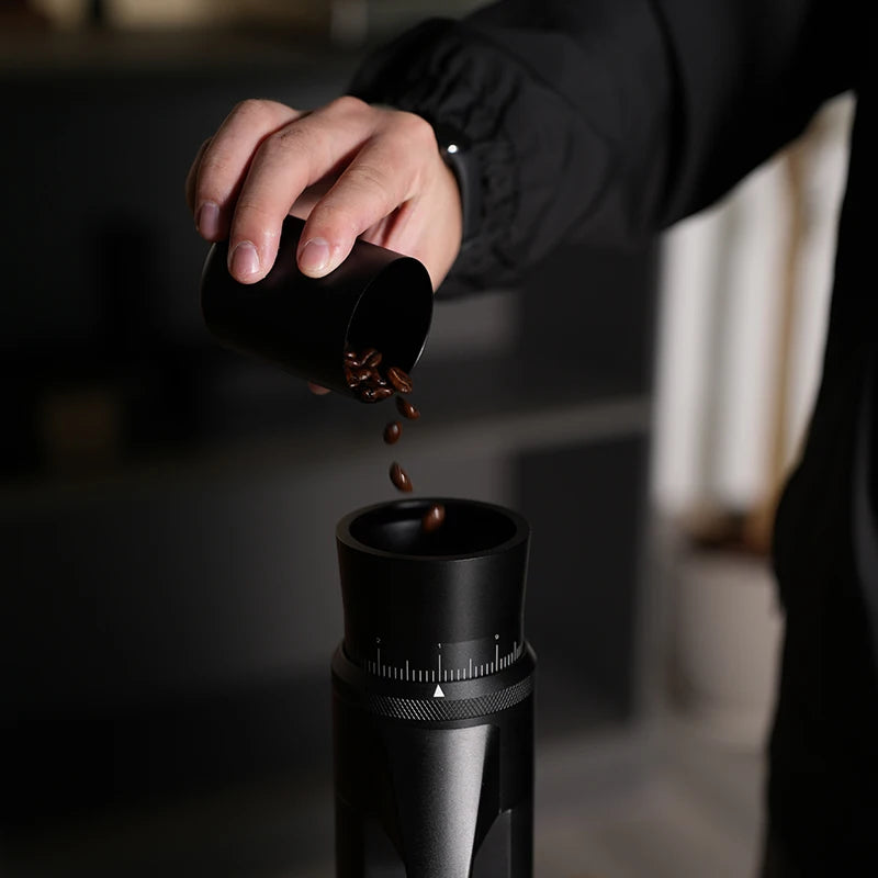 TOMAHAWK Electric Coffee Grinder 7-core 48mm Burr Household Silver Coffee Bean Grinder Coffee Miller Grinder for Espresso Filte