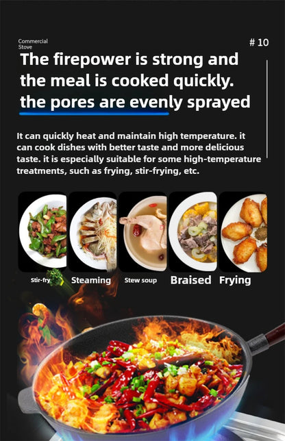 Home Fierce Fire Stove Gas Cooktop Commercial Single Burner Medium and High Pressure Liquefied Gas Stove Energy-saving Gas Hob