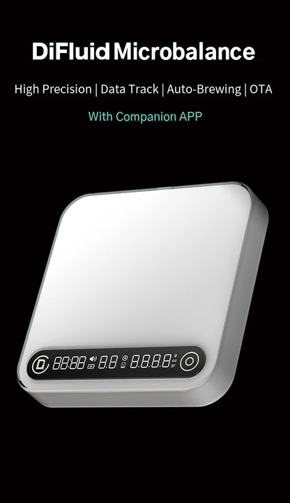 DiFluid Coffee Electronic Scale Espresso Scale Coffee Bean Weighing Timer High Quality Kitchen Scale Accurate To 0.1g