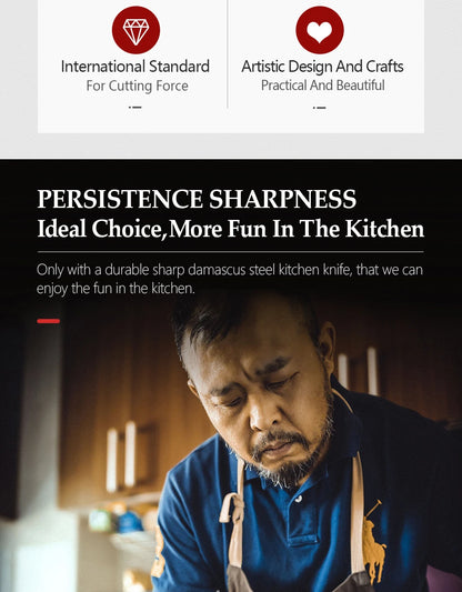 XINZUO 5 Inches Damscus Pattern Sharp Steak Knife Meat Slicing Knife Restaurant Cutlery With Pkkawood Handle Kitchen Tools