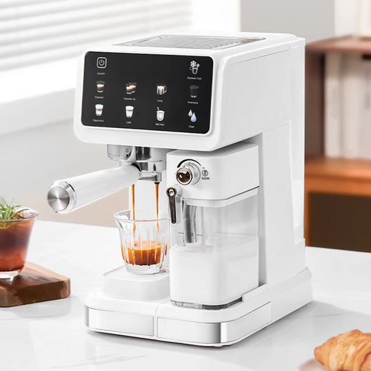 Italian Espresso Machine Household High-pressure Automatic Milk Foam Making Intelligent Color Screen Integrated Coffee Machine