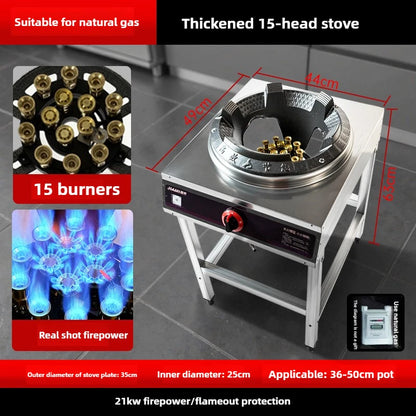 Home Fierce Fire Stove Gas Cooktop Commercial Single Burner Medium and High Pressure Liquefied Gas Stove Energy-saving Gas Hob