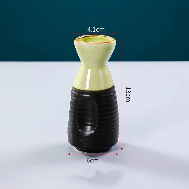 Sushi shop Sashimi Plate Decoration Ceramic small Bottle Dry Ice japanese kitchen tableware Restaurant Toothpick Holder Storage