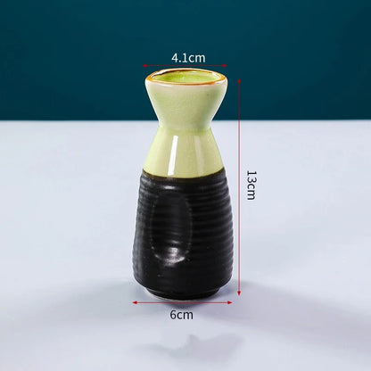 Sushi shop Sashimi Plate Decoration Ceramic small Bottle Dry Ice japanese kitchen tableware Restaurant Toothpick Holder Storage