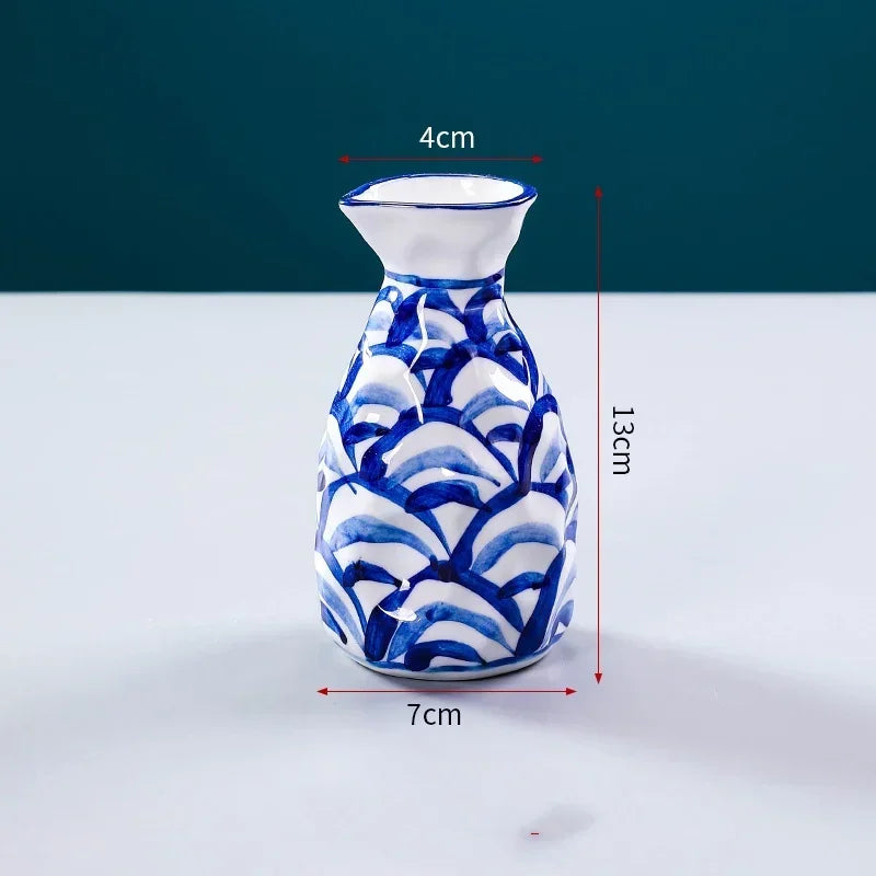 Sushi shop Sashimi Plate Decoration Ceramic small Bottle Dry Ice japanese kitchen tableware Restaurant Toothpick Holder Storage