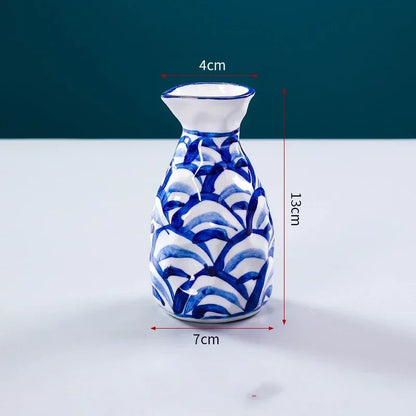 Sushi shop Sashimi Plate Decoration Ceramic small Bottle Dry Ice japanese kitchen tableware Restaurant Toothpick Holder Storage