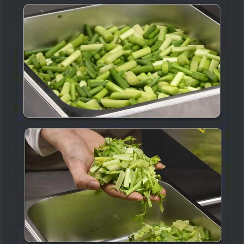 Automatic Vegetable Cutter Machine Multi-Functional Slicing Shredding Machine Chili Cutting Section Scallion Leek Cutting Machin