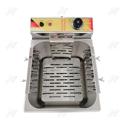 ITOP 12L Commercial Automatic Cheese Hot Dog Sticks Fryer Electric Korean Mozzarella Corn Dog Fryer Machine