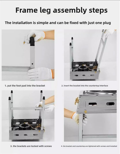 Home Fierce Fire Stove Gas Cooktop Commercial Single Burner Medium and High Pressure Liquefied Gas Stove Energy-saving Gas Hob