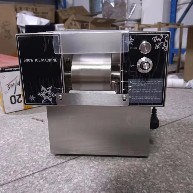 Mini Snowflake Ice Maker & Shaver Machine – Korean Bingsu Snow Ice Machine for Home & Café Use