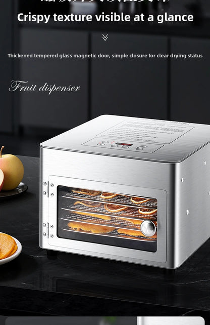 Commercial 5-Layer Stainless Steel Dehydrator with Digital Temperature Control