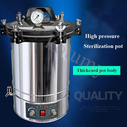 24L Automatic Sterilization Autoclave Pot High Pressure Sterilization Pot LCD Steam Sterilizer Surgical Medical Tools