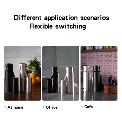 TOMAHAWK Electric Coffee Grinder 7-core 48mm Burr Household Silver Coffee Bean Grinder Coffee Miller Grinder for Espresso Filte