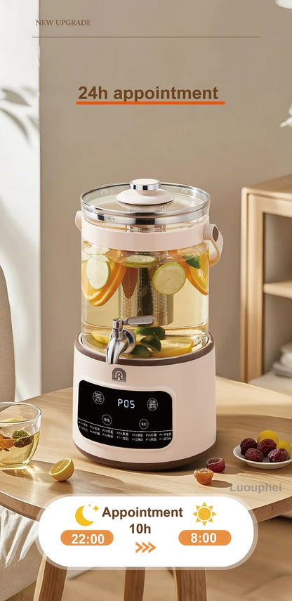 3L Electric Smart Tea Brewer – Large-Capacity Thermostatic Kettle with Faucet for Office, Fruit Tea & Commercial Use